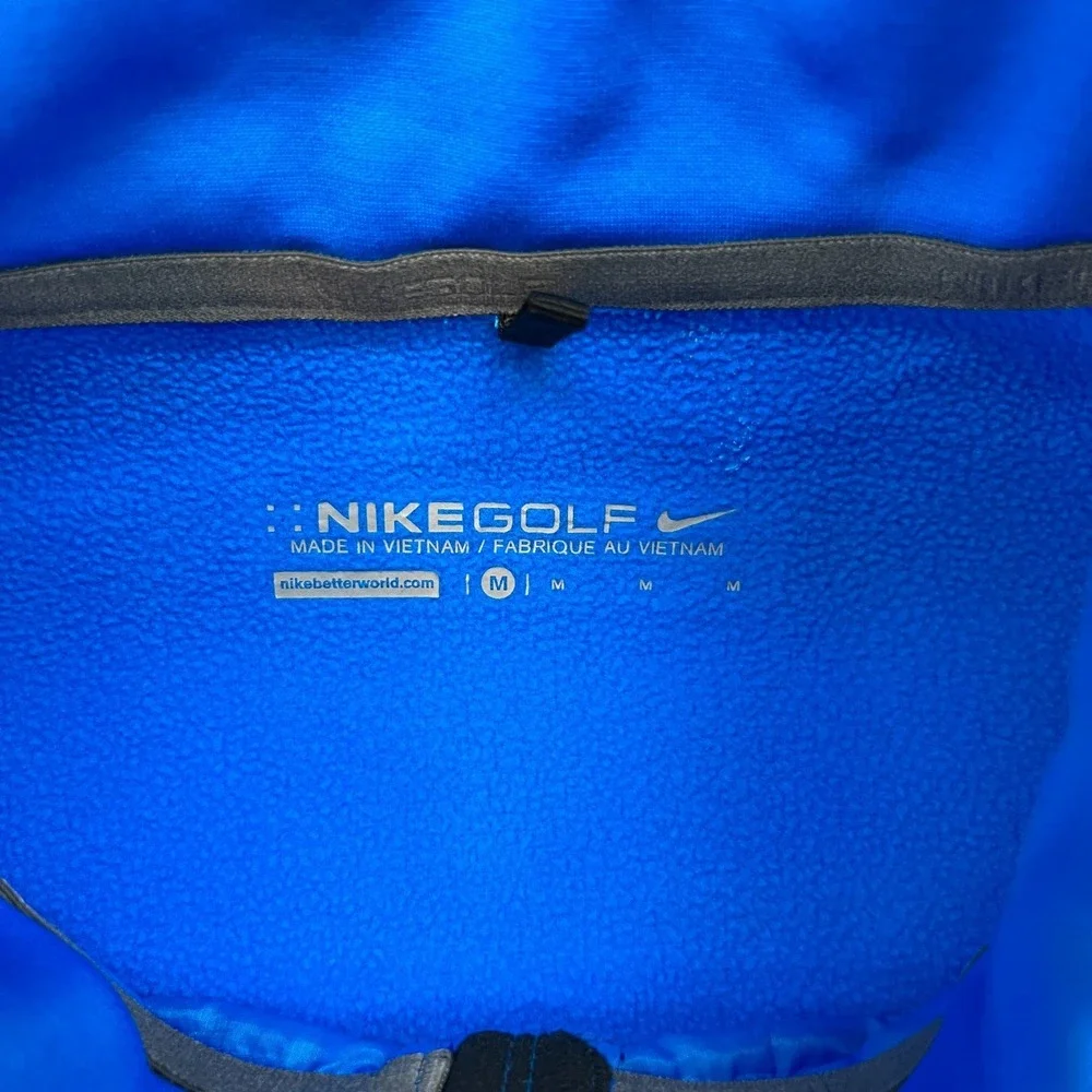 Nike Golf Aeroloft Jacket Mens Medium Blue Puffer Full Zip Quilted 687016-406